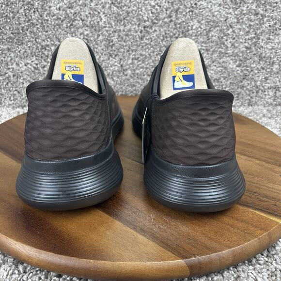 Skechers Mens Size 12 Slip-ins Garza Gervin 205046 Brown Memory Foam Sneakers - Picture 6 of 13